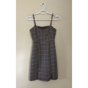 Altar'd State Womens XSmall Sleeveless Dress Knee Length Houndstooth Causal